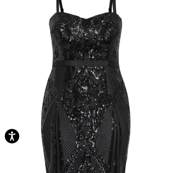 City Chic Little Black Dress New With Tags - Picture 4 of 8